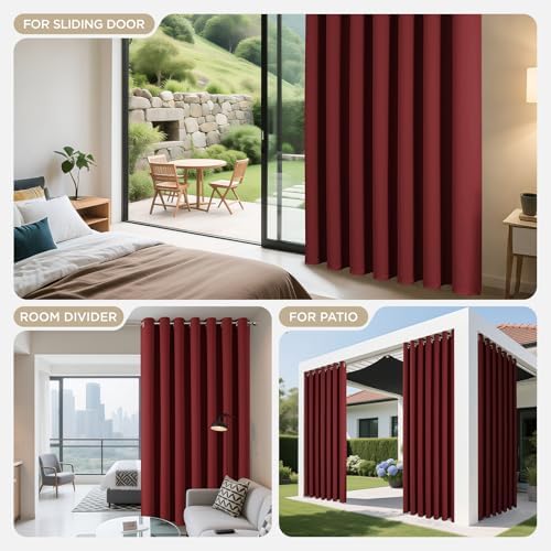 Joydeco Blackout Patio Sliding Door Curtains, Privacy Room Divider Curtains - Image 4
