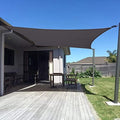 SUNNY GUARD Custom Size 5'x9' Dark Grey Sun Shade Sail Rectangle UV Block Shade by SUNNYGUARD