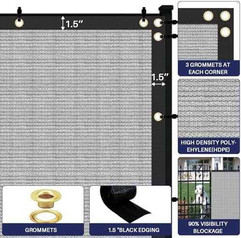 Windscreen4less 4' x 231' Privacy Fence Screen Heavy Duty Windscreen Fencing - Image 5