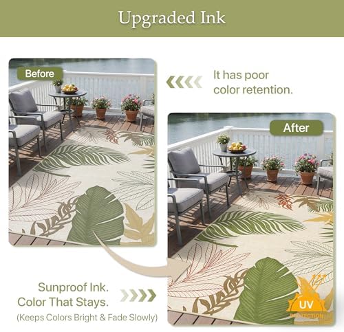 GENIMO 4x6 Outdoor Rug, Washable - Image 5