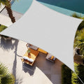 Shade&Beyond 16'X16' Sun Shade Sail Light Grey Rectangle by ShadeBeyond