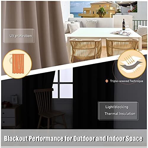 BONZER Waterproof Outdoor Blackout Curtains - Image 5
