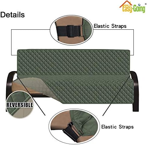 Easy-Going Reversible Couch Cover, Large Futon Sofa - Image 3