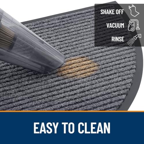 OLANLY Half Circle Front Door Mat 47x32, Waterproof Heavy-Duty Doormat - Image 6