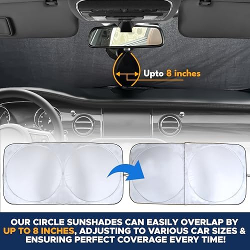 EcoNour Car Windshield Sun Shade, Front Window Sun Blocker - Image 4