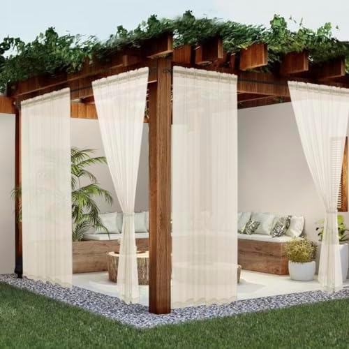 youleyar Sheer Outdoor Curtains by Youleyar