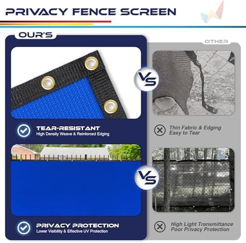 Windscreen4less 4' x 197' Privacy Fence Screen Heavy Duty Windscreen Fencing - Image 6