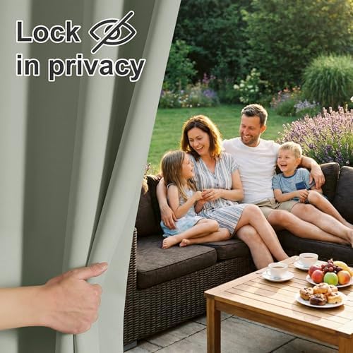 RYB HOME 2 Panels Outdoor Curtains - Image 4