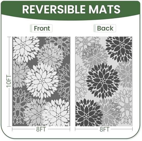 LuxStep Outdoor Rug Outdoor Plastic Straw Rug Patio Mat Large Area Rug Outdoor - Image 2