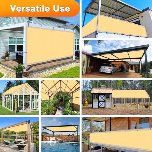 Artpuch Outdoor Pergola Shade Cover 14x23 FT Sun Shade Cloth - Image 6