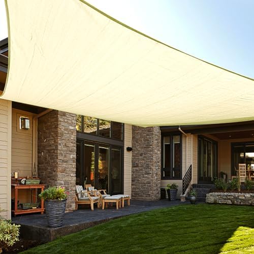 LOVE STORY 16' x 16' Rectangle Sun Shade Sail by LOVESTORY
