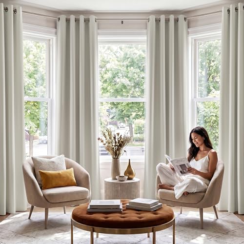 NICETOWN Bone White Blackout Curtains - Image 3