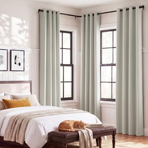 NICETOWN Bone White Blackout Curtains - Image 2