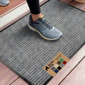 GORILLA GRIP Traffic Guard Indoor Outdoor Heavy Duty Door Mat 35x23 Lt Gray by GorillaGrip