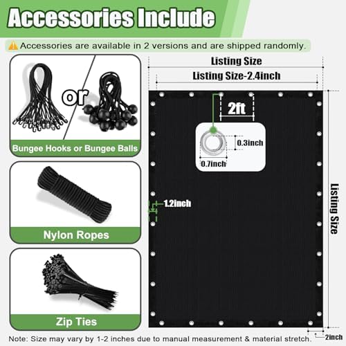 90% Outdoor Sun Shade Cloth, Privacy Screen Sunshades - Image 2