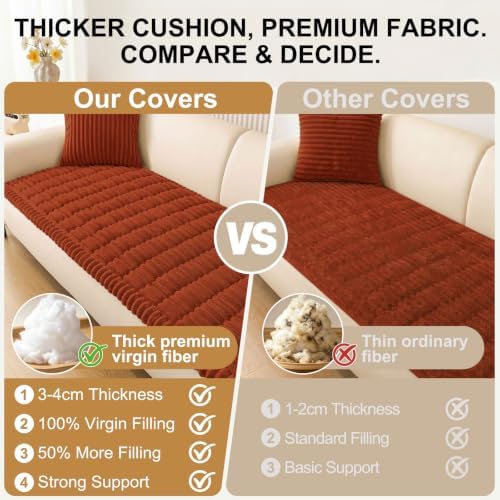 Smiry Couch Cover for Dogs, Non Slip Washable Sofa Protector for Pets - Image 5