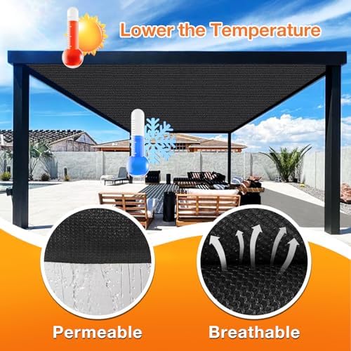 Artpuch Outdoor Pergola Shade Cover 19x21 FT Sun Shade Cloth - Image 4