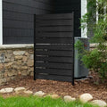Enclo Concord Privacy Screen, Charcoal Cedar Wood DIY No Dig Kit by Enclo