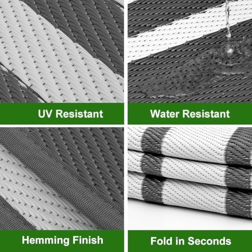 RURALITY Outdoor Rug 9x12 Waterproof - Image 4