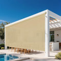 Outdoor Roller Shades for Patio 10'Wx8'H Sesame, 90% UV Block & Privacy by Unknown