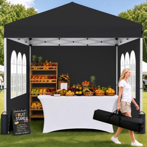 10x10 Pop Up Canopy Tent with Sidewall, Commercial by Unknown