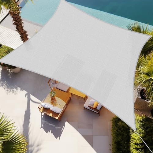 Shade&Beyond 4'X16' Sun Shade Sail Light Grey Rectangle by ShadeBeyond