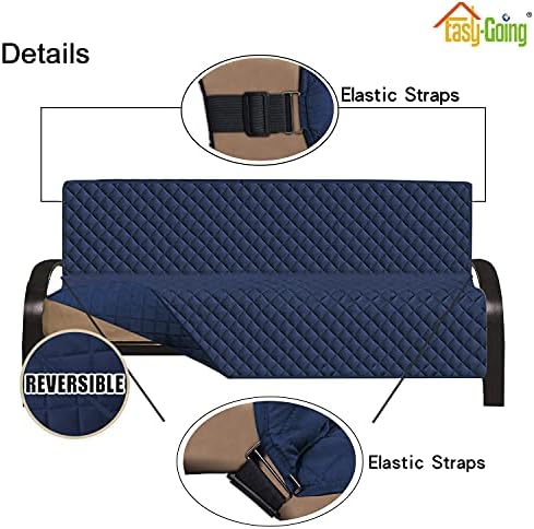 Easy-Going Reversible Couch Cover, Large Futon Sofa - Image 3