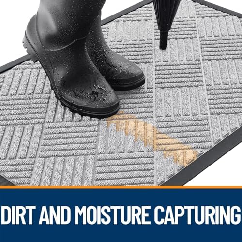 OLANLY Front Door Mat Outside Entrance 33x21, Waterproof Heavy-Duty Doormat - Image 3