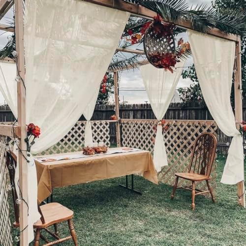 youleyar Sheer Outdoor Curtains - Image 2