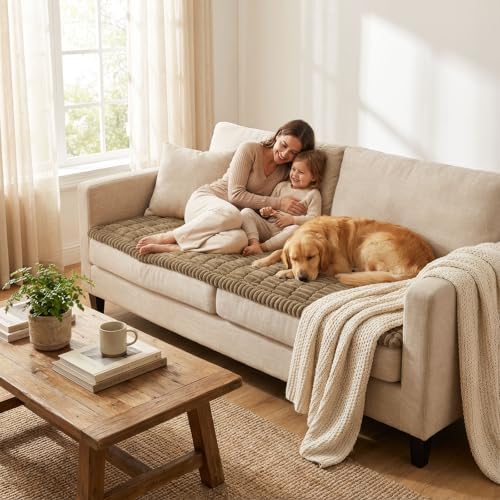 Smiry Couch Cover for Dogs, Non Slip Washable Sofa Protector for Pets - Image 6