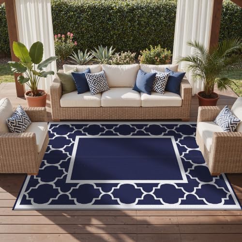 GENIMO Outdoor Rug, Waterproof Plastic Rugs - Image 5