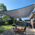 SUNLAX Sun Shade Sail 10' x 21' Dark Grey Rectangle Canopy Sail Shade Cover UV by SUNLAX