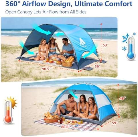 2026 Upgraded Beach Umbrella Canopy - Image 2