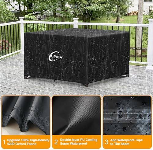 Kipiea Outdoor Furniture Covers Waterproof, 420D Heavy-Duty Patio Furniture Set - Image 3