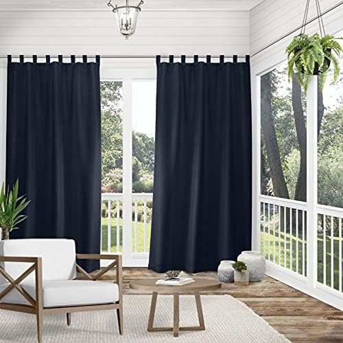 Exclusive Home Cabana Solid Indoor/Outdoor Light Filtering Hook-and-Loop Tab - Image 3