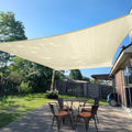 SUNLAX Sun Shade Sail 13'x18' Butter Cream Rectangle Custom Size by SUNLAX