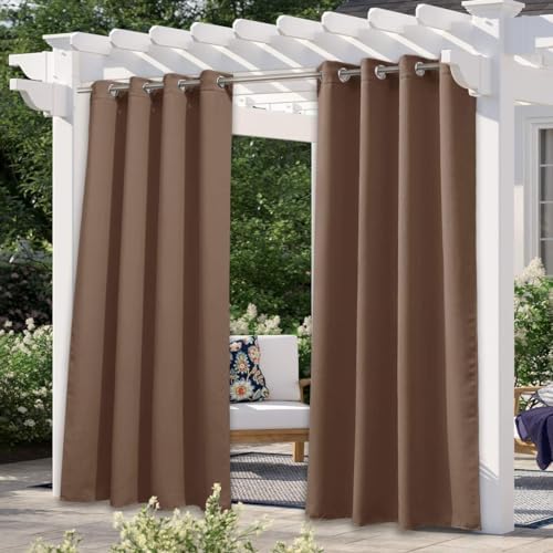 NICETOWN Indoor & Outdoor Blackout Curtain, UV Protection Blackout Vertical by NICETOWN