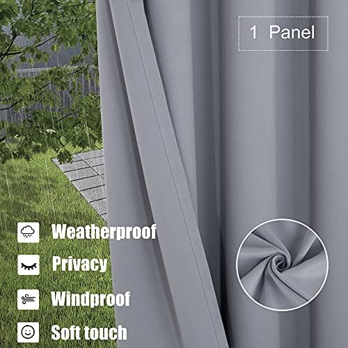 BONZER Outdoor Curtains for Patio Waterproof Light Blocking Privacy - Image 3