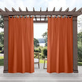 Exclusive Home Cabana Solid Indoor/Outdoor Light Filtering Hook-and-Loop Tab by TOWNCOUNTRYBASICS