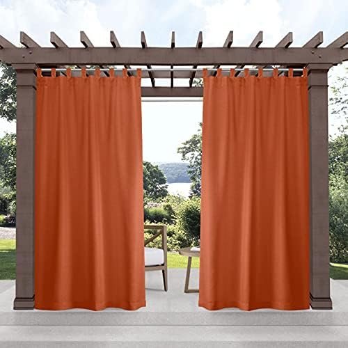 Exclusive Home Cabana Solid Indoor/Outdoor Light Filtering Hook-and-Loop Tab by TOWNCOUNTRYBASICS