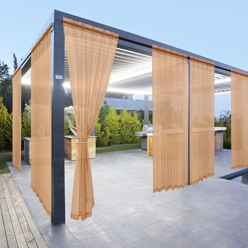 youleyar Outdoor Sheer Curtains - Image 2