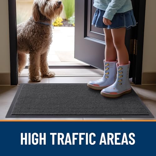 OLANLY 2-Pack Front Door Mats 47x32, Waterproof Heavy-Duty Doormats - Image 7