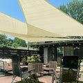 LOVE STORY Custom Size 7' x 9' x 11.4' Sun Shade Sail, Butter Cream by LOVESTORY