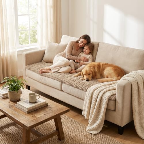 Smiry Couch Cover for Dogs, Non Slip Washable Sofa Protector for Pets - Image 6
