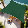 Shade&Beyond 15'X15' Sun Shade Sail Dark Green Rectangle by ShadeBeyond