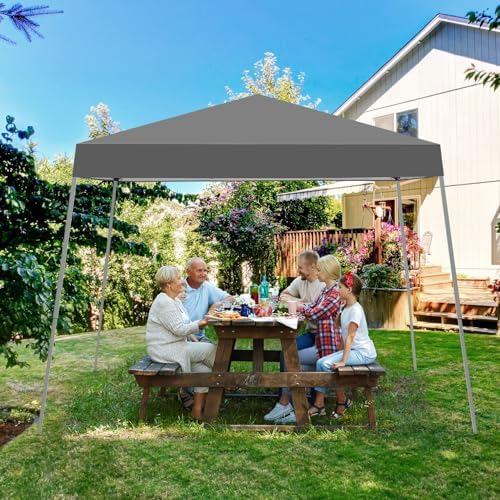 10x10FT Slant Leg Pop Up Canopy Tent, Portable Outdoor Shelter - Image 4