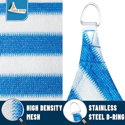 LOVE STORY 6.5' x 10' Rectangle Sun Shade Sail - Image 5
