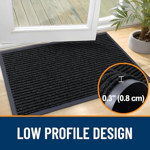 OLANLY Front Door Mat 59x34, Waterproof Heavy-Duty Indoor Outdoor Doormat - Image 4