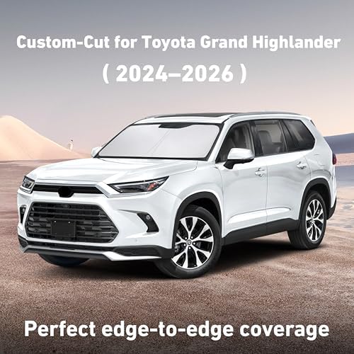 EcoNour Windshield Sunshade for Lexus TX/Toyota Grand Highlander 2024-2026 - Image 2