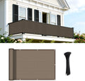 COOLBOYS 2.5'x7' Brown Balcony Privacy Screen Fence Cover by Havecooltimewithyourboys